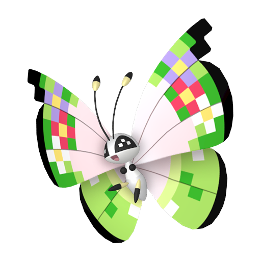 Shiny Fancy Vivillon render