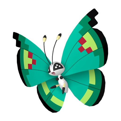 Shiny Garden Vivillon render