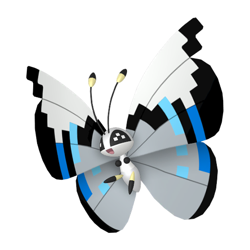 Shiny Monsoon Vivillon render