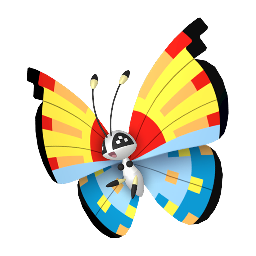 Shiny Ocean Vivillon render