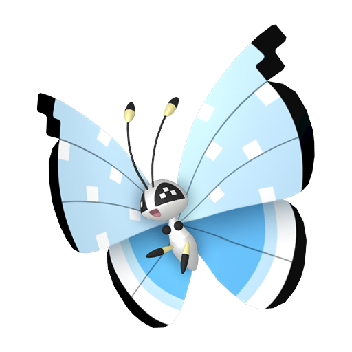 Shiny Tundra Vivillon render