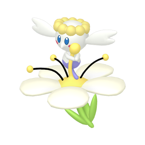 Shiny White Flabébé render