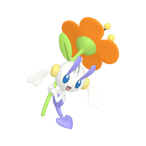 Shiny Orange Floette render