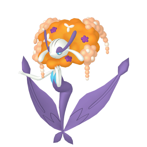 Shiny Orange Florges render