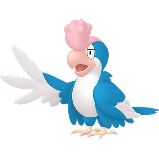 Shiny Blue Plumage Squawkabilly render