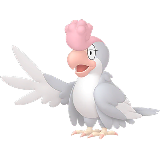 Shiny White Plumage Squawkabilly render